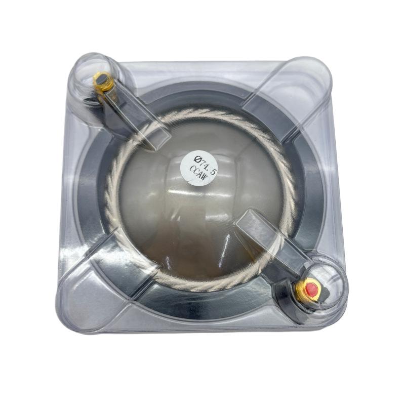 75-core High-Frequency Horn Tweeter with 74.5mm Voice Coil, Gold Pressing Post, and Imported Titanium Diaphragm