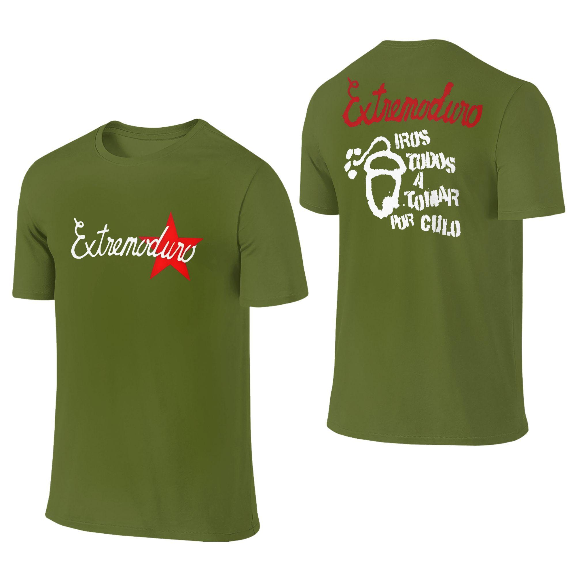 

EXTREMODURO Band T-Shirt Men Vintage Cotton Tees Round Neck Short Sleeve T Shirts Summer Clothes 4XL