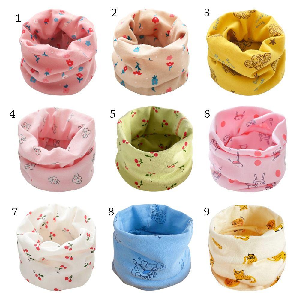 1-16 Years Old Cashmere Kids Winter Scarf Elastic Neckerchief  for Baby Boys Girls