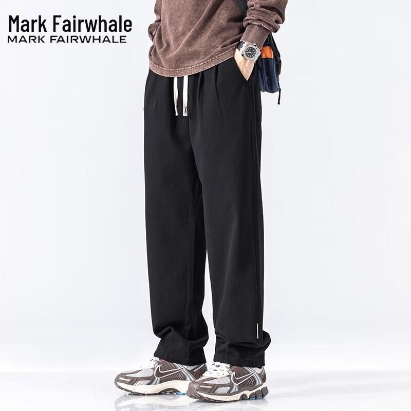 

Mark Fairwhale Men s Cotton Wide-Leg Casual Pants XL