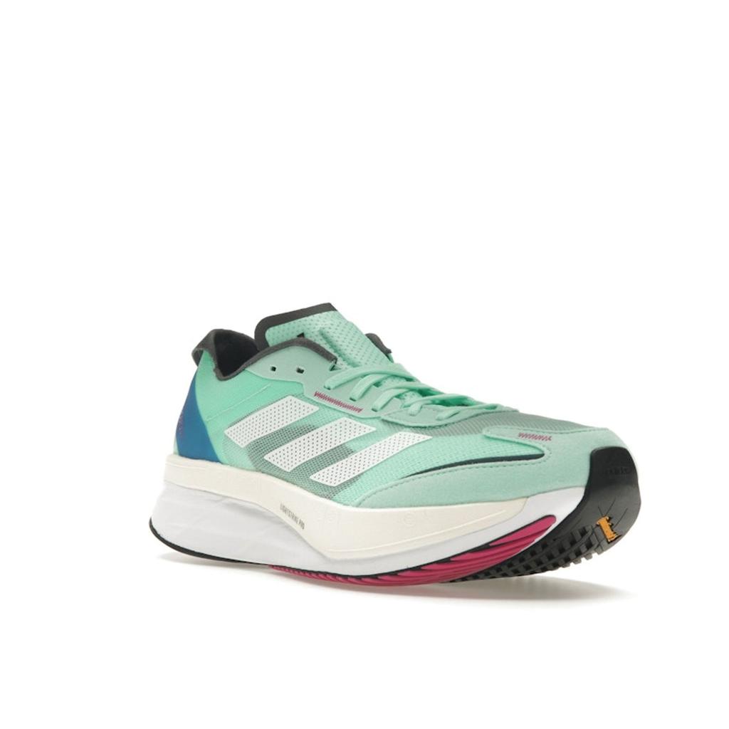 Adidas Adizero Boston 11 Pulse Mint Unisex Sneaker Grün Wolkenweiß Kristallweiß GV9064