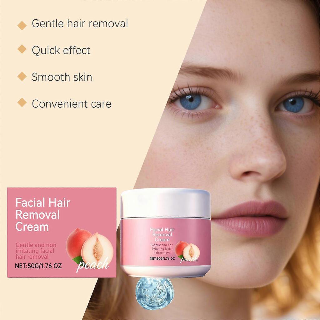 Gentle Depilatory Cream for Sensitive Skin, Fast & Effective Hair Removal Cream for All Skin Types, Men & Women, Long-Lasting Smoothness