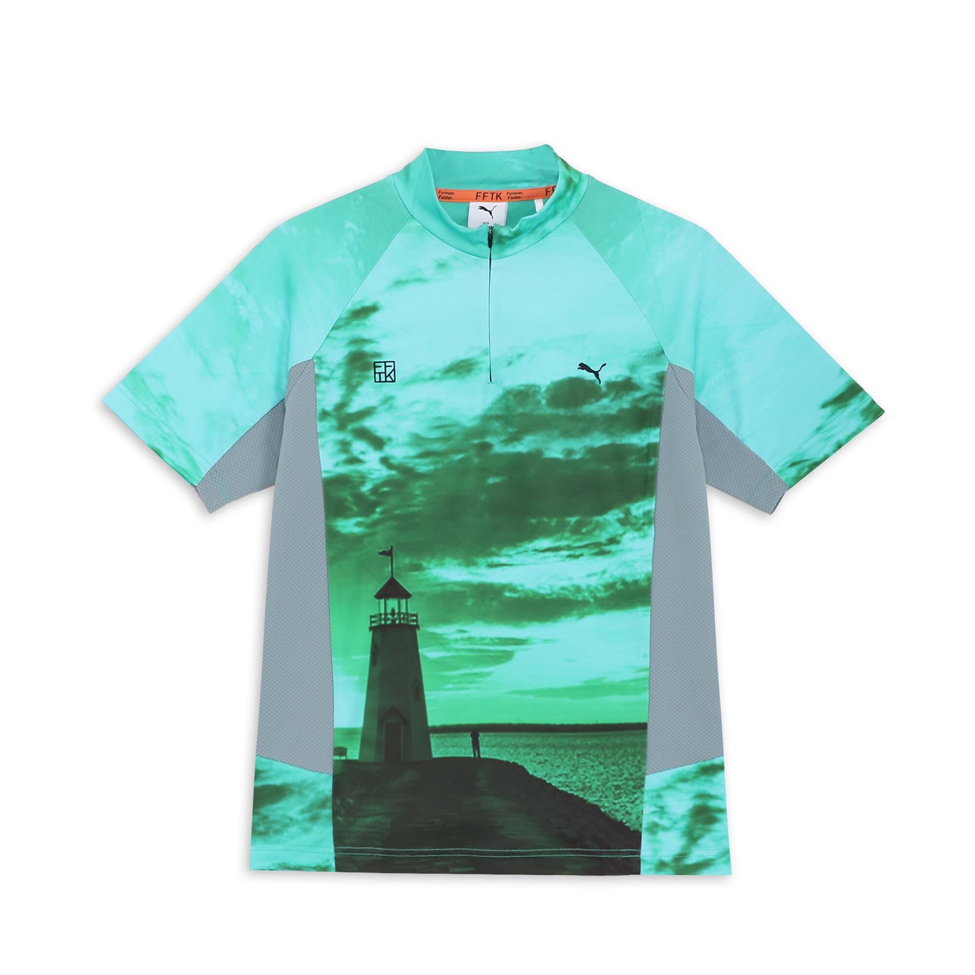 

TK AOP Mock Neck Aquatic [PUMA] Zip-up S/S Men s