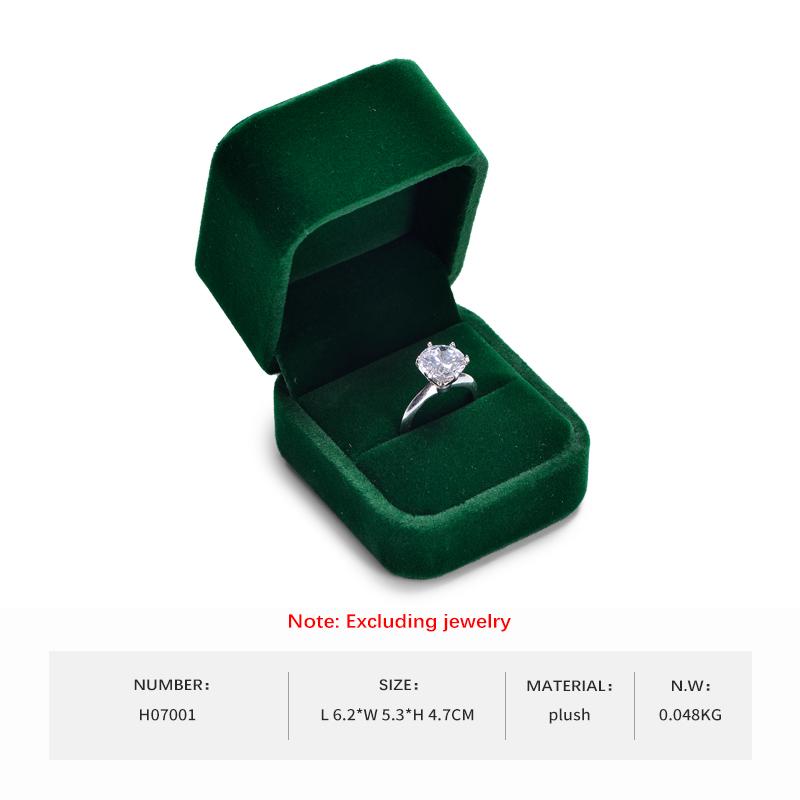 

WoodTen Green Jewelry Ring Box Engagement Wedding Ring Box Birthday Jewerly Pendant Bracelet Necklace Display Gift Box