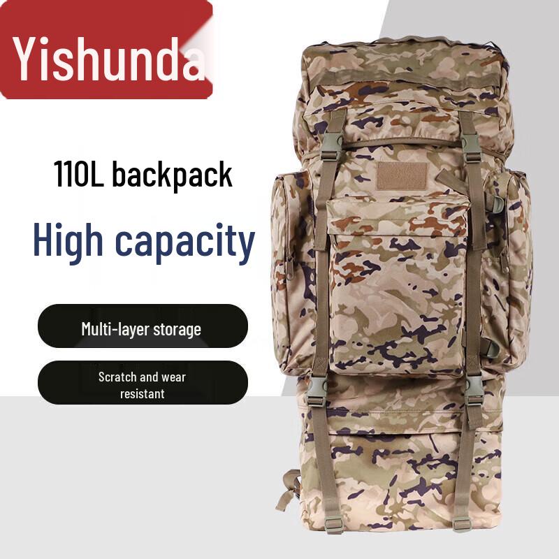 110L Large Capacity Camouflage Outdoor Tactical Backpack