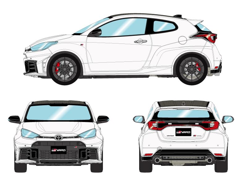 

Makeup EIDOLON Scale Toyota GR Yaris RZ High Performance 2024 Super White 2 Finished Model EM762A 1/43