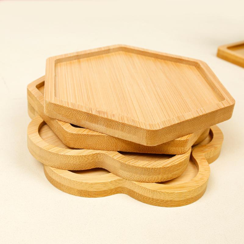 Round Walnut Wood Coaster Durable Stand Mug Tea Coffee Cup Pad Heat Resistant Beech Wood Coaster Table Tableware Decor