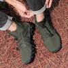 Outdoor Hiking Sneakers Non-slip Climbing Sports Shoes Breathable Mesh Casual Shoes Fashion High Top Trainers