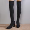 Women Sock Boots Autumn Winter Sexy Over-the-Knee Boots Women Pointed Toe Thick High Heels Long Shoes Women Sandalias De Mujer