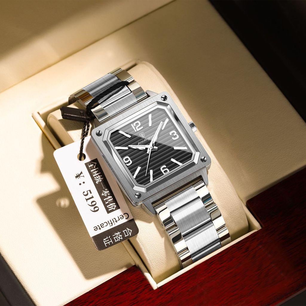 Swiss Mens Watch Waterproof Luminous Quartz With Classic Style For Business And Casual