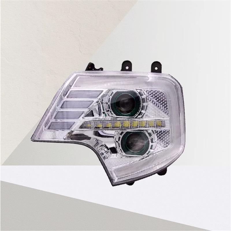 Chiyou Car Lights: Full LED Bi-Beam Lens Headlight Assembly for Howo T7H/T5G with Sequential Turn Signal. Single Piece