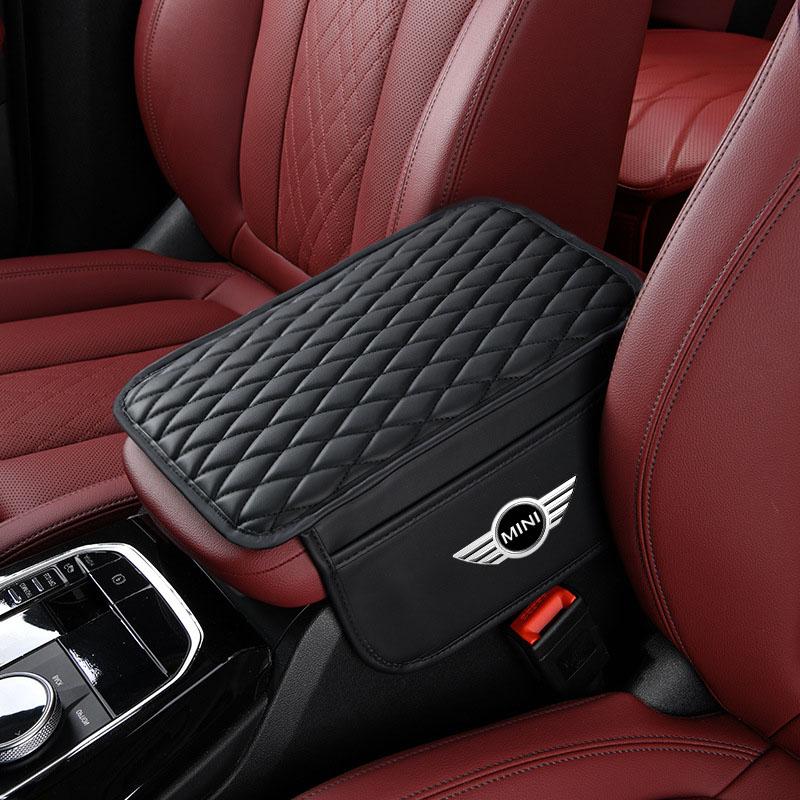 1Pcs Leather Car Armrest Mat Tissue Boxes Height Pad Armrest Box For MINI Cooper Countryman Clubman F54 F56 F55 F60 R60 R61