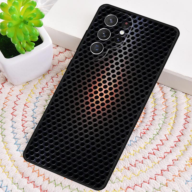 3D Hexagonal Lights Phone Case for Samsung Galaxy note 10 pro S26 Ultra S23 S24 FE S25 S21 S22 PLUS shockproof Cove