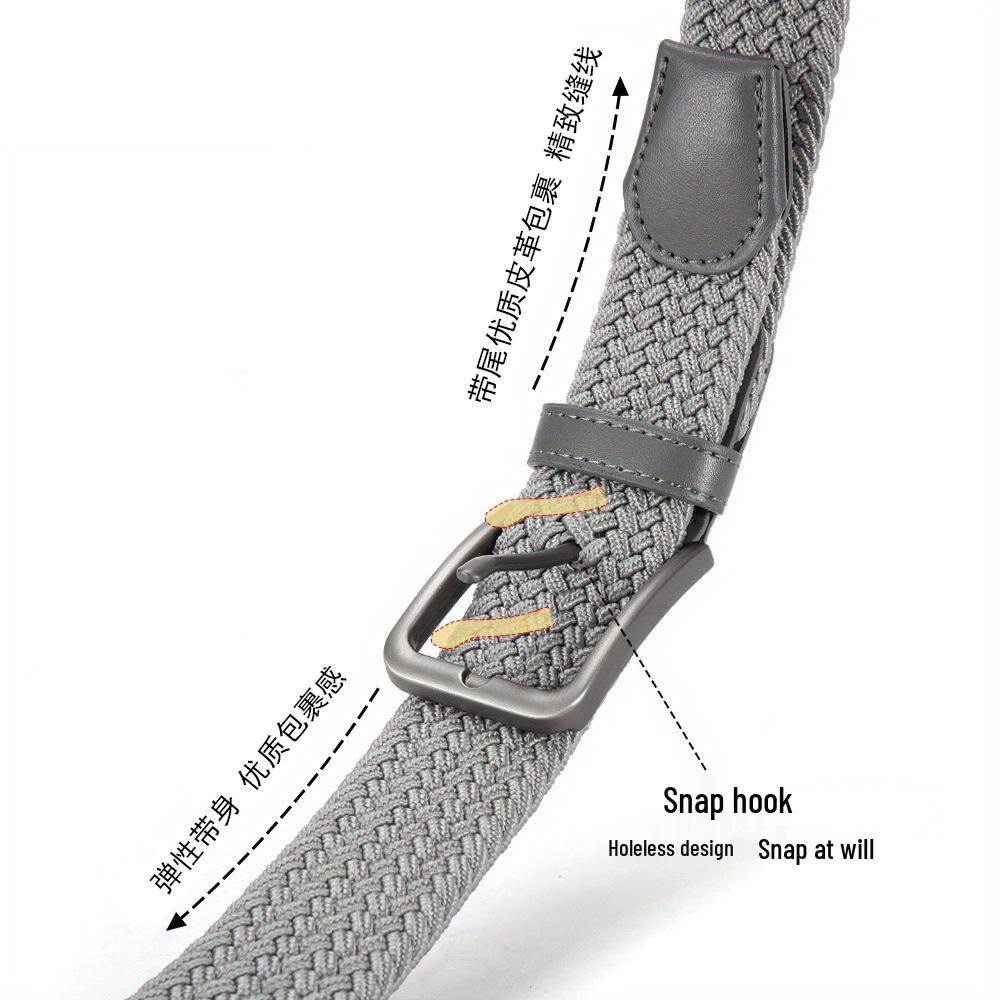 Unisex Elastic Pin Buckle Waist Belt - Versatile Fashion for Men & Women