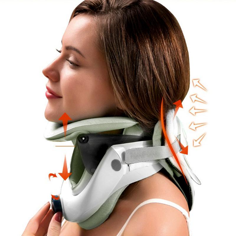 Air Sac Adjustable Neck Stretcher Collar For Home Traction Spine Alignment Cervical Neck Traction Device