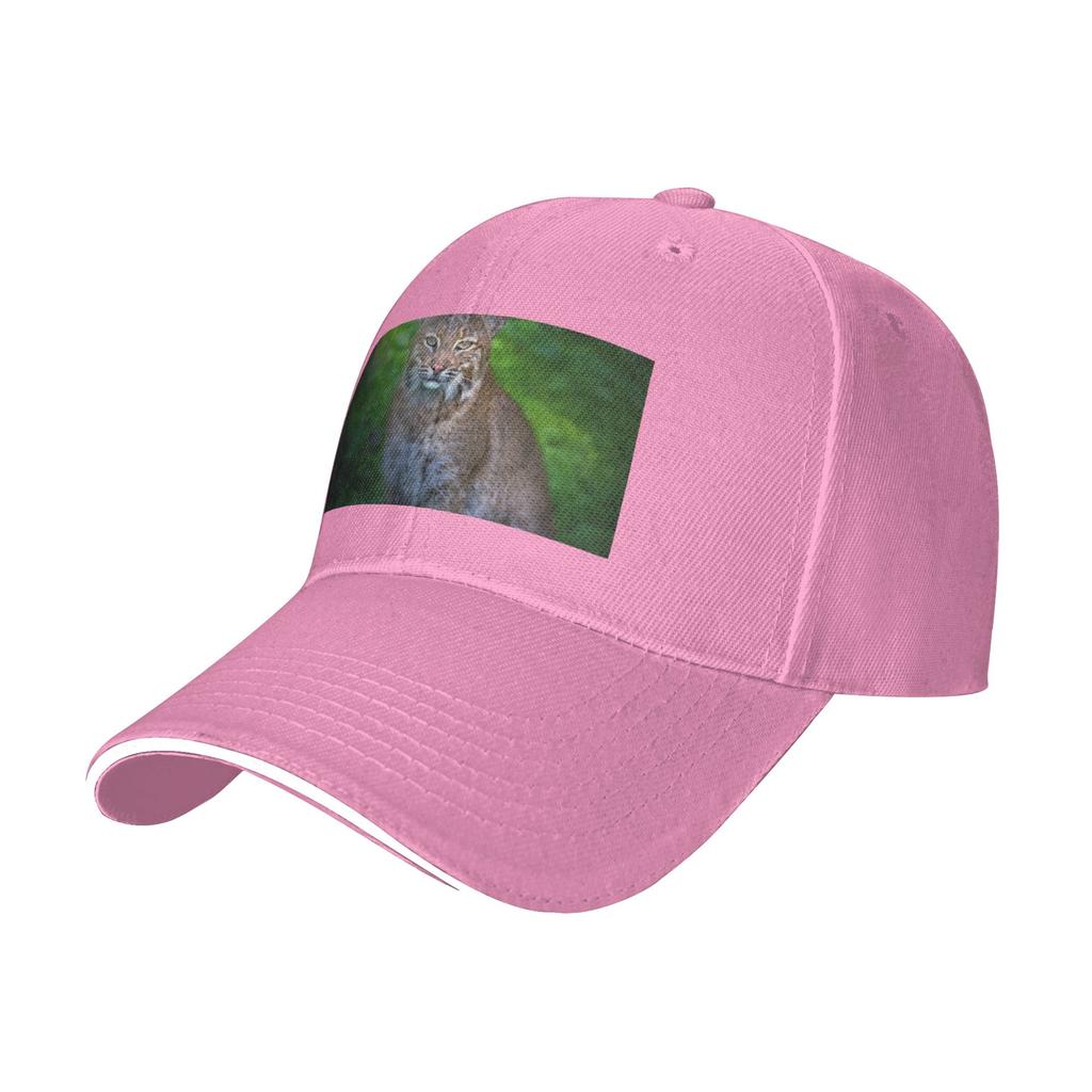 Fashion Portrait of a FeUnisex Bobcat Curved Brim Baseball Cap Photo Shooting Brand Cap