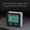 Auto Rotating Digital Angles Meter With Backlights Display Double Measurement Mode Magnetic Base For Woodworking