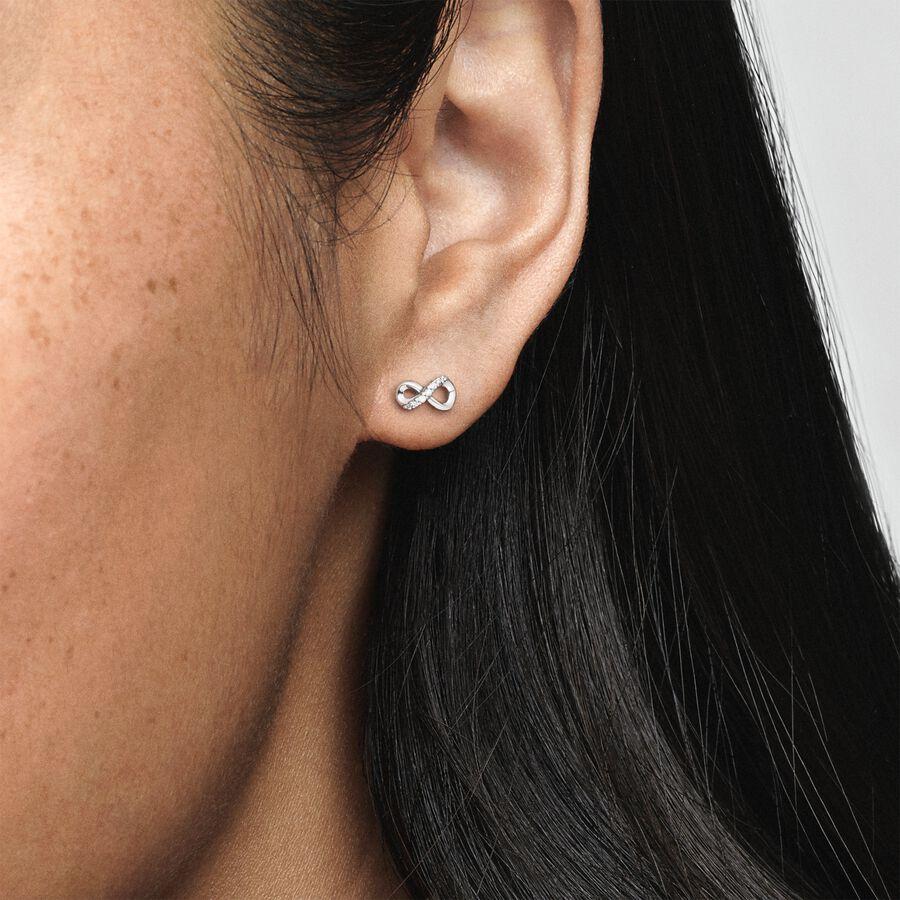 Pandora Sparkling Infinity Stud Earrings 298820C01