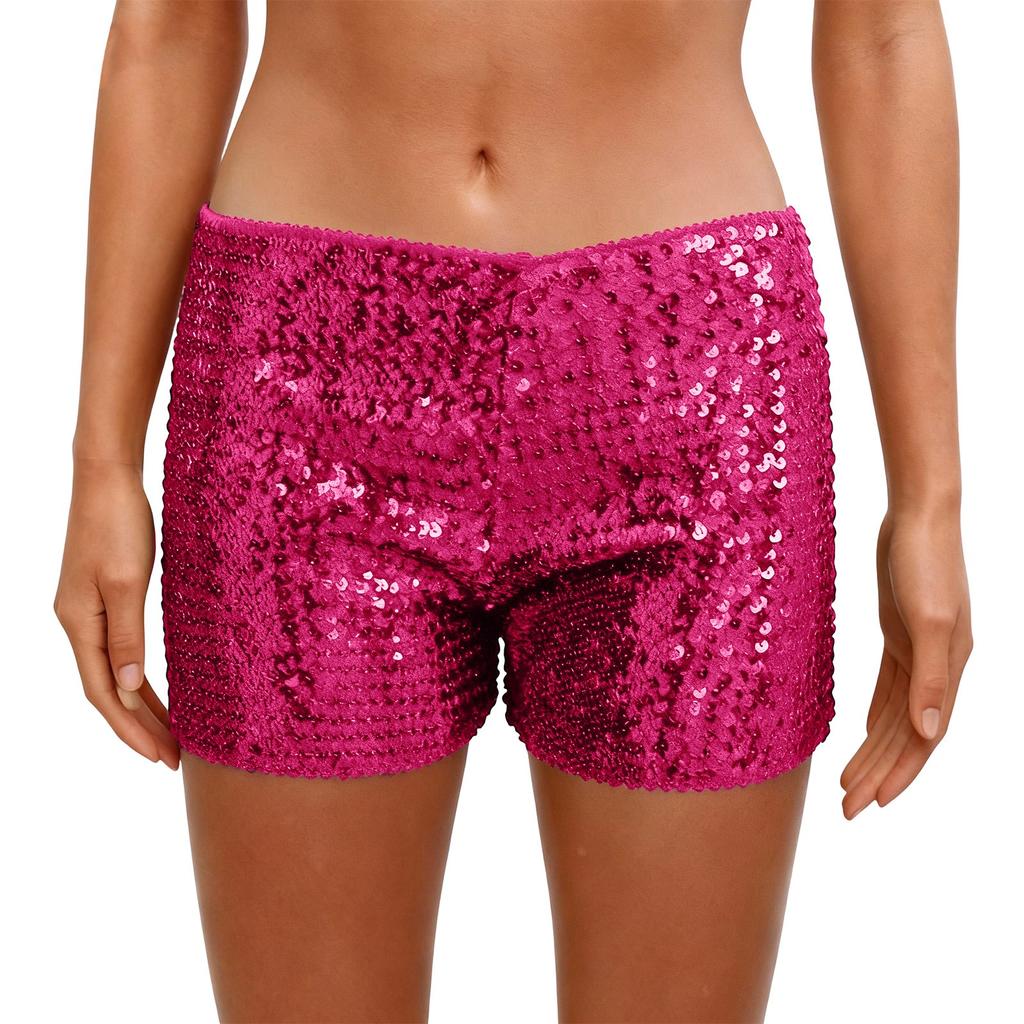 Women's Fashion  Sequin Slim-Fit Low-Waist Versatile Hot Pants