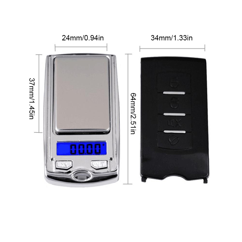 Car Keys Jewelry Scales with LCD Display Electronic Weight Scales High Precision Gold Carat Scales for Jewelry Food