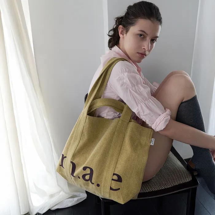 m.a.e 2way logo Bag _ Mustard