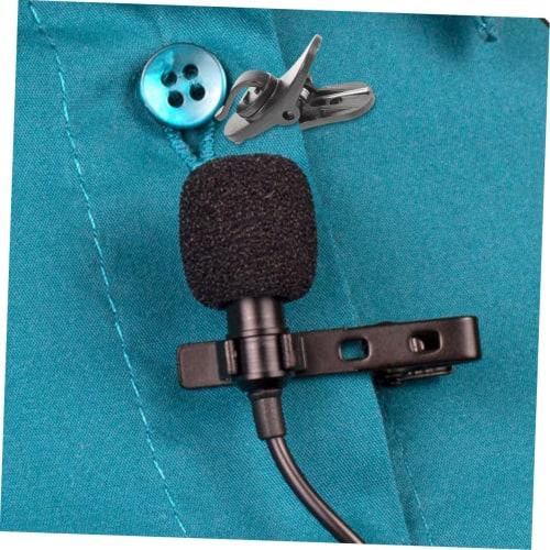 Alasum 15-Piece Microphone Clips, Microphone Cable Clips, Microphone Fixing Clips, Microphone Accessories, Earphone Wire Clips, Black