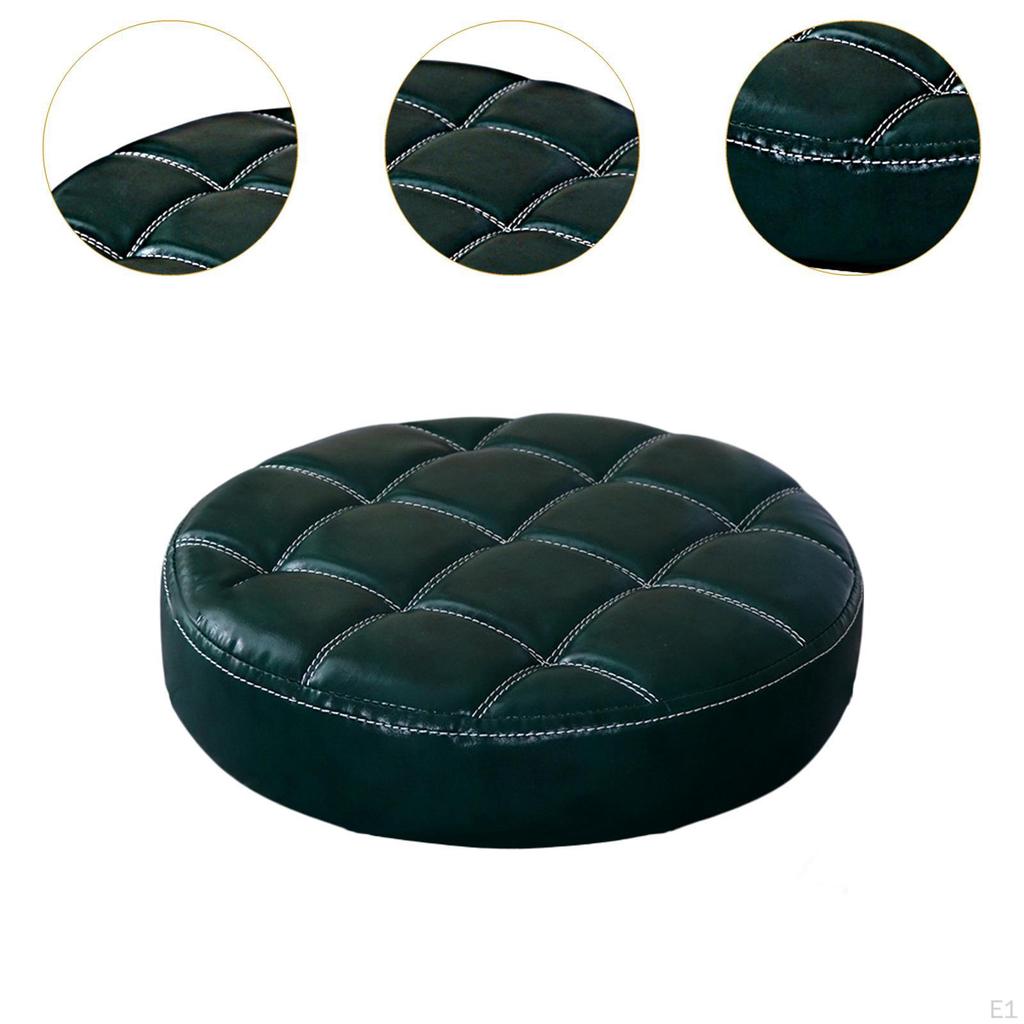 Bar Stool Cushion Waterproof PU Leather Cover Replacement for Dining Room Salon SPA