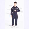 Men's Dustproof Reflective Work Jumpsuit - Breathable Protective One-piece for Construction and Auto Repair