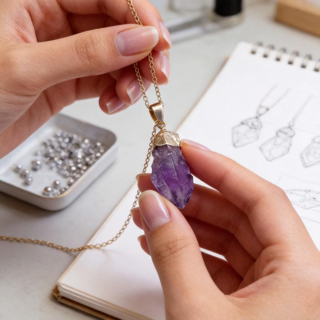 Natural Brazil Yellow Crystal Pendant With Water Droplet Design For Diy Jewelry Making