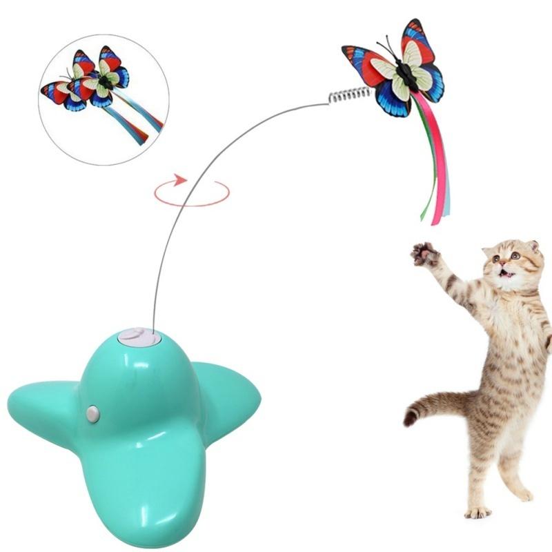 interactive butterfly cat toy