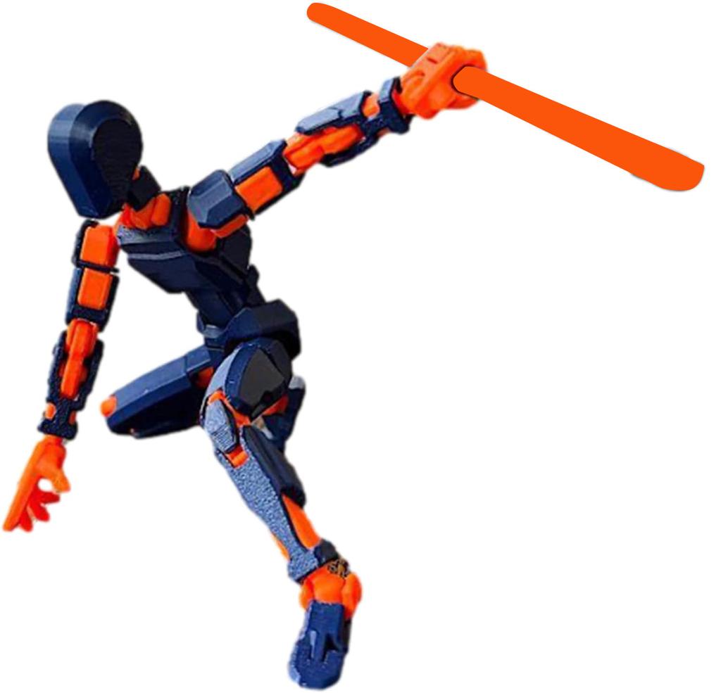 Dritte Generation 3D-Druck-Dummy-Figur Glück 13 Puppe Farbserie Mehrfach bewegliche Gelenkpuppe DIY Handgefertigt