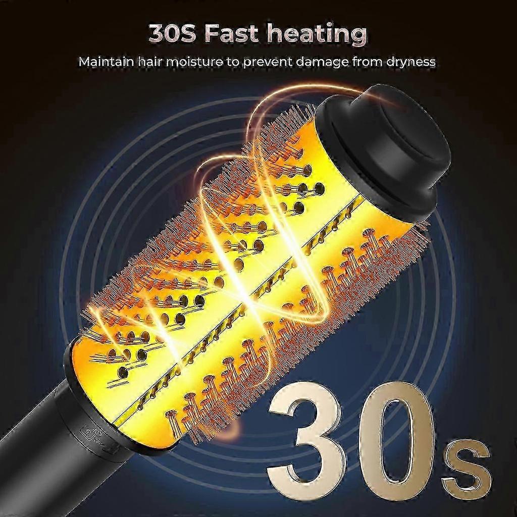 Wavytalk Thermal Brush, Ionic Heated Round Brush for Voluminous Styles, Ceramic Ion Technology Reduces Hair Damage, Fast Heating for Quick Styling