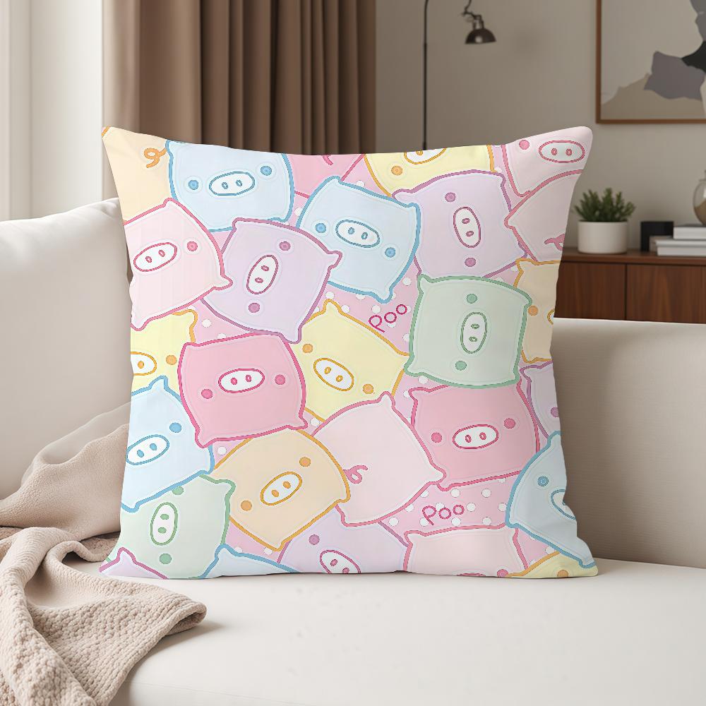 

Cartoon Cute Mmonokuro Boo Pillow Case Suitable For Bedrooms Living Rooms Cars Home Decoration 30cmx30cm