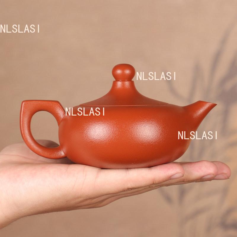 180ml Yixing Zisha Fengming Pot Handmade Vermilion Clay Rotatable Teapot Chinese Style Tea Pot Household Dahongpao Teapot