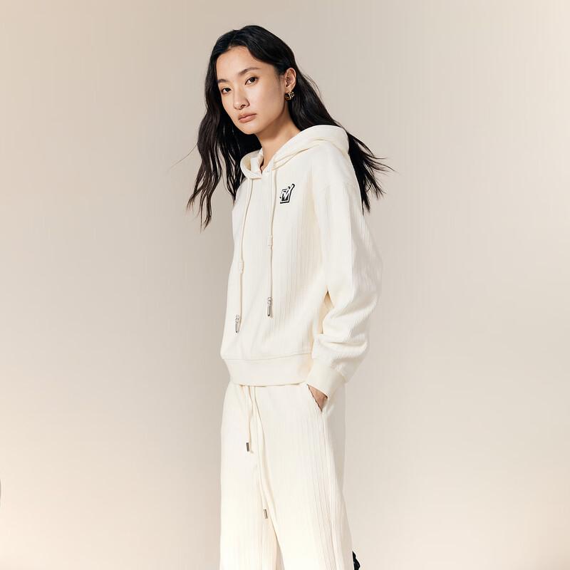 Gejin Women's Winter Hooded Knit Sweatshirt