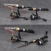 Ultra Short Mini Ice Fishing Rod Telescopic 1M-2.3M Telescopic Pocket Travel Pole for Lure Fish in Saltwater Freshwater Winter 260319