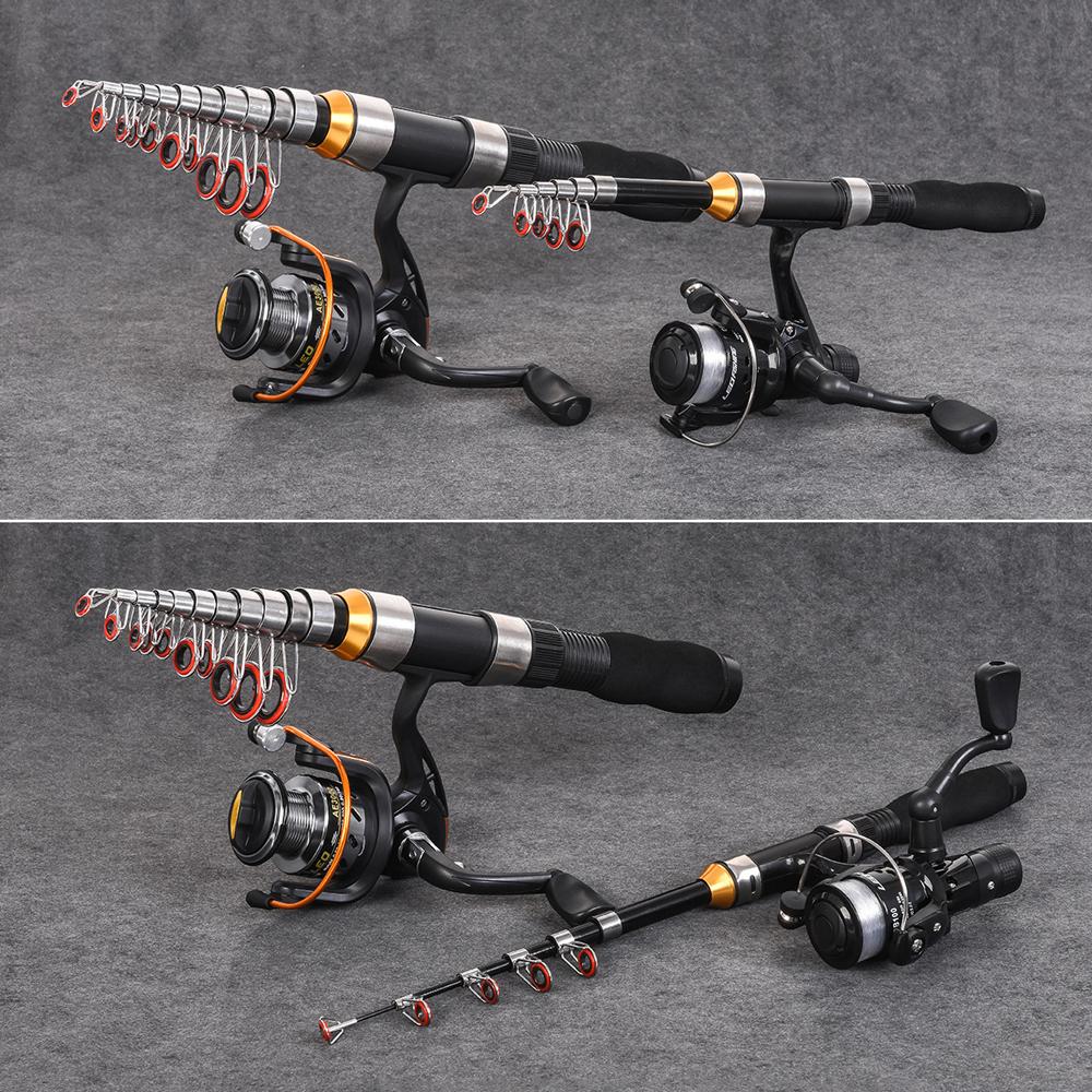 Ultra Short Mini Ice Fishing Rod Telescopic 1M-2.3M Telescopic Pocket Travel Pole for Lure Fish in Saltwater Freshwater Winter 260319