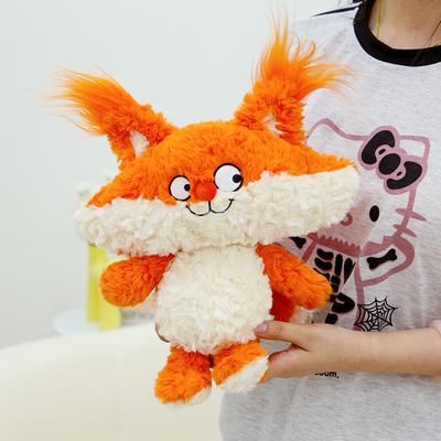 Boneca engraçada raposa brinquedo de pelúcia boneca raposinha fofa presente de aniversário infantil almofada