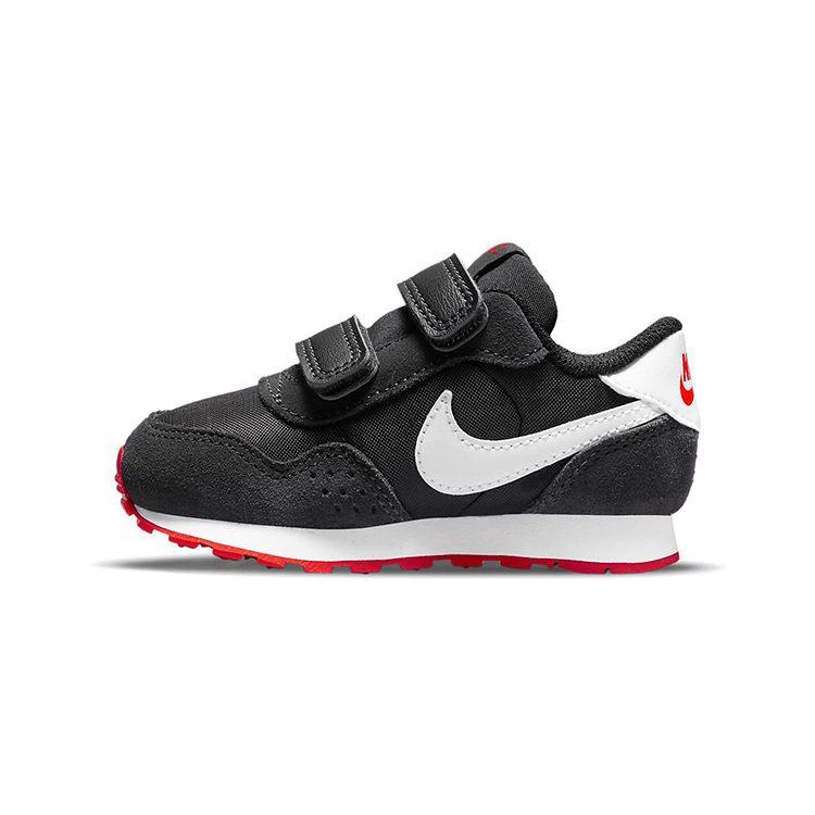 Nike MD Valiant Hook and loop Low top Toddler Shoes Black White Red Infant And Toddler CN8560-016