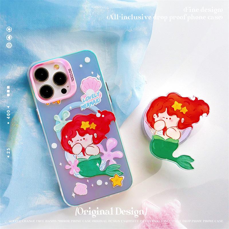 Zhitai Magnetic Frosted Laser Case for iPhone 16/15/14/13/12 & Huawei P70