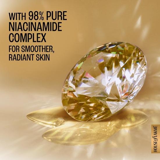 LAKME Perfect Radiance Brightening Facewash with 98% Pure Niacinamide Complex | For Glowing Skin with Glycerin | Known To Reduce Pigmentation | 50gm