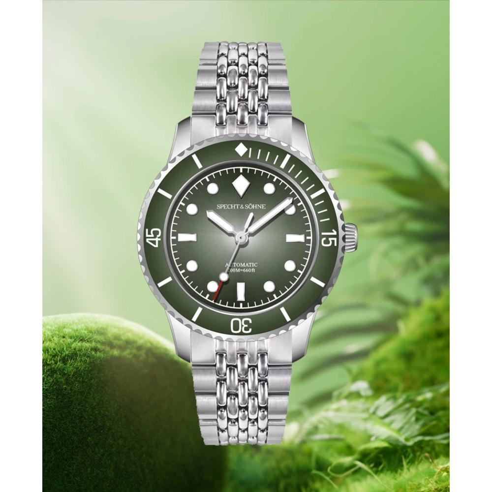 2026 New Specht & Söhne Dive Watch Miyota 8215 Mechanical Watches Bubble Domed Sapphire Crystal BGW9 Luminous 200M Waterproof