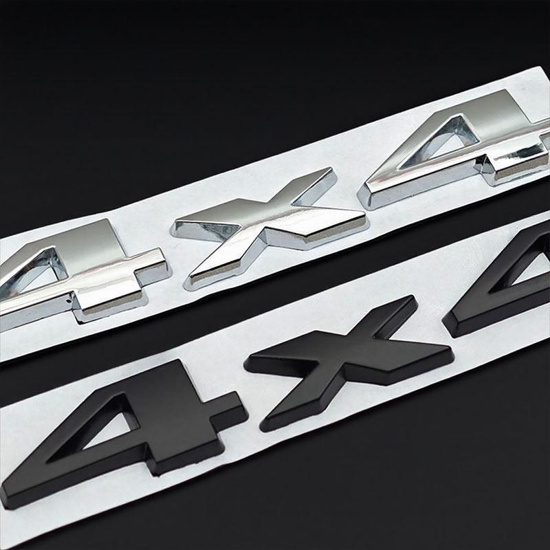 3D Metal Self-Adhesive 4X4 Logo Emblem Car Rear Trunk Sticker Badge for Jeep Grand Cherokee Wrangler Compass Accessories qa1