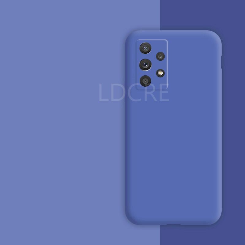 For Samsung Galaxy A72 Case For Samsung A72 Cover Silicone Soft Liquid Silm Rubber Case For Samsung Galaxy A72 A52 A12 A51 M51