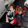 Anime Kugisaki Nobara JUJUSU Soft Phone Case for iPhone 16 16E 17 Air 15 Pro Max 14 Plus 13 Mini 11 12 7 Black Cover Back Shell
