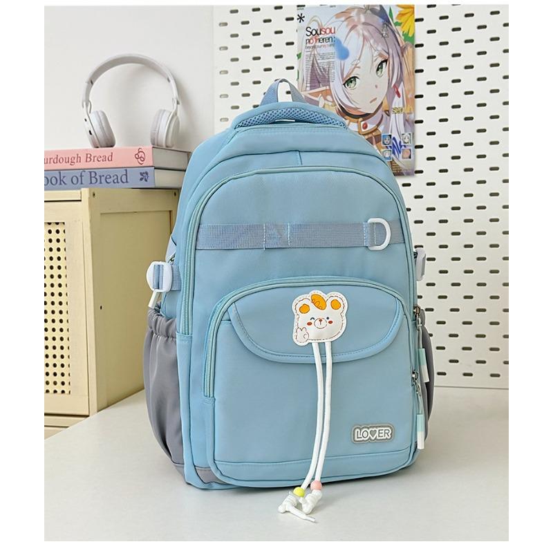 New Junior and Senior High School Students' New Lightweight and Lovely High Value and Large Capacity Multifunctional Backpack with Contrasting Colors.
