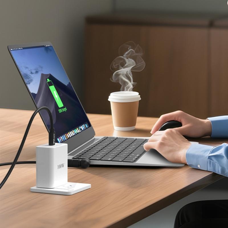 Кабель для быстрой зарядки USB Type C PD100W с 3-контактным разъемом и интеллектуальной системой согласования напряжения