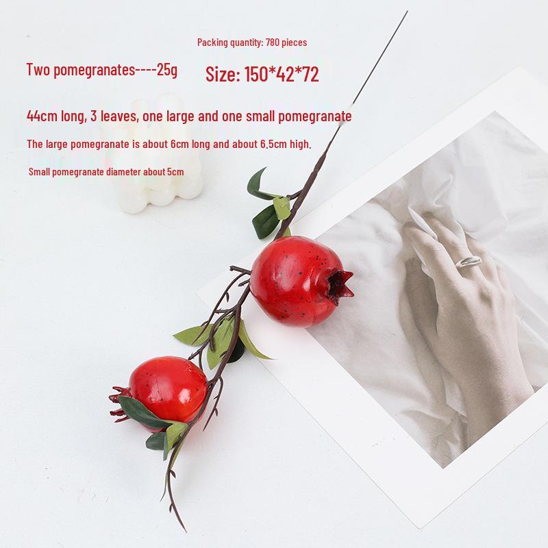 New Year Fortune Bucket: DIY Pomegranate, Persimmon & Apple Floral Arrangement with Foam Berries