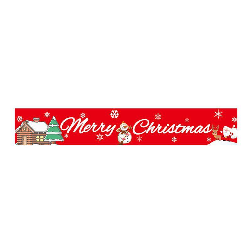 Steaguri Vibrante de Crăciun Pentru Decorațiuni Festive Bannere din Poliester în Formă Pătrată