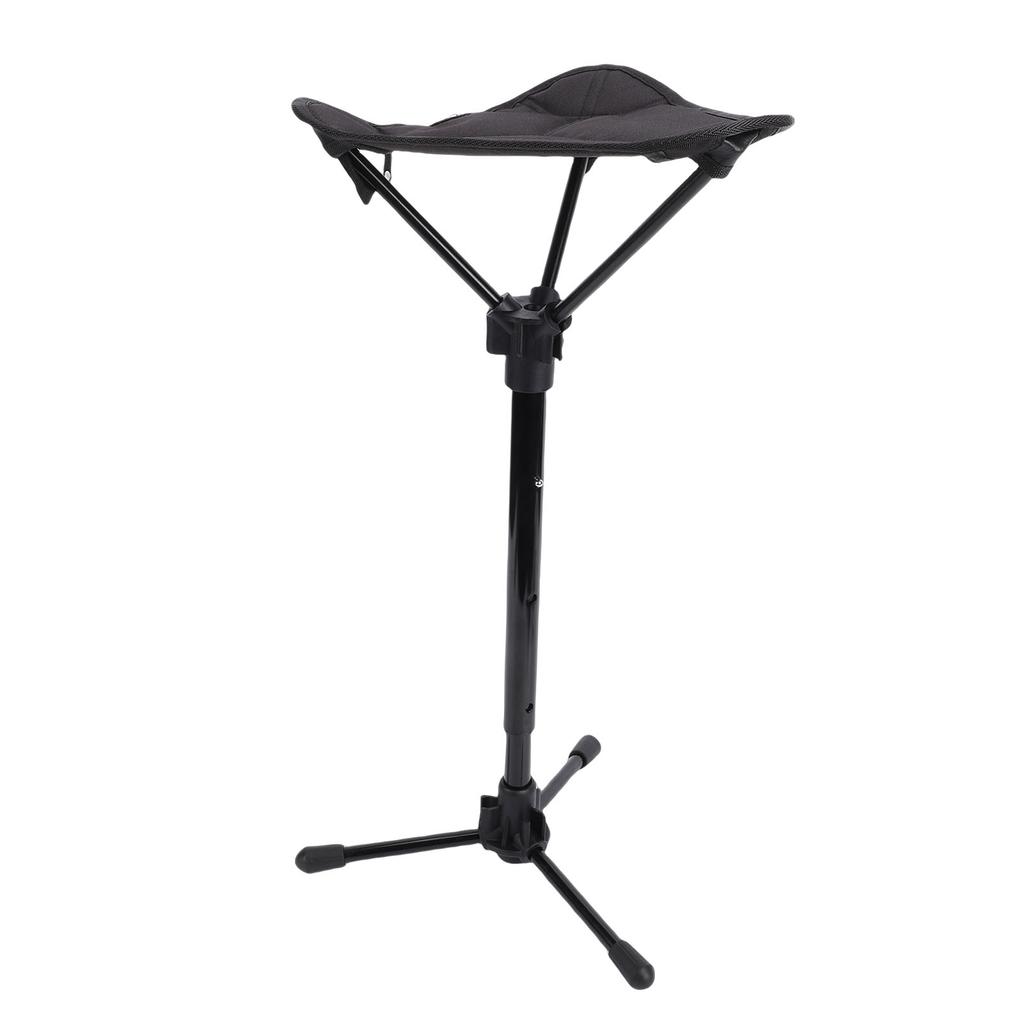 Portable Outdoor Folding Stool Oxford Cloth Aluminum Alloy Telescoping Folding Stool for Camping Queuing Fishing